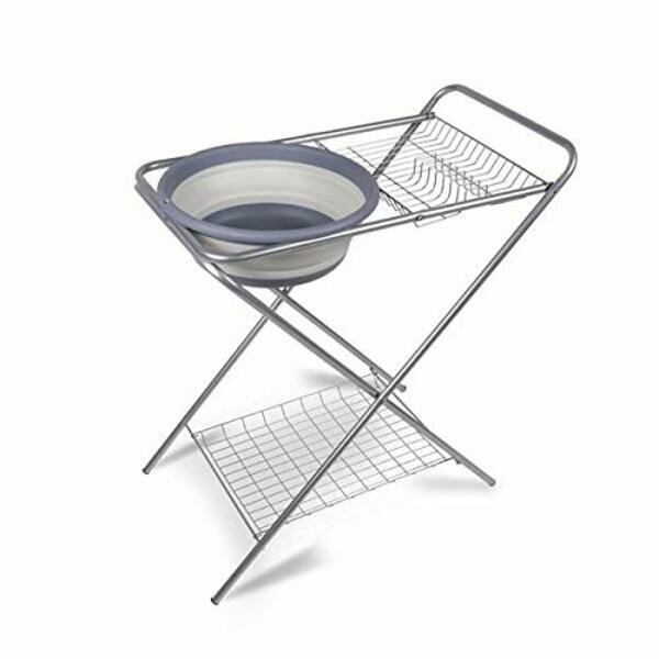 Kampa Washing Up Camping Stand with Collapsible Bowl